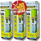 CLEAR2O CRV1005-3 RV &amp; Marine Inline Water Filters, 3-Pack | 5 Micron Carbon Block High-Flow Filter