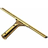 Ettore 10018 Solid Brass Window Squeegee, 18-Inch , Yellow