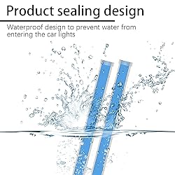 Car LED Headlight Strip Lights, Exterior Dual Color