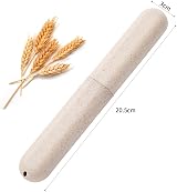 YHQZ Portable Toothbrush Case 2 Pcs Travel Cover Beige & Blue view 2