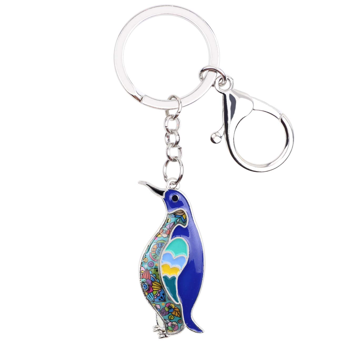 WEVENI Enamel Alloy Japanese Chin Dog Puppy Necklace Pendant Pet Jewelry Gifts Design for Women Girls Ladies (Blue)