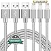 Youer Lightning Cable 3Pack 10FT Nylon Braided Certified iPhone Cable USB Cord Charging Charger for Apple iPhone X, 8, 7, 7 Plus, 6, 6s, 6+, 5, 5c, 5s, SE, iPad, iPod Nano, iPod Touch (Gray)