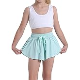 Flowy Shorts for Teen Girls Athletic Running Youth Butterfly Shorts