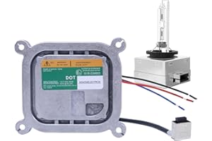 ADAURIS Xenon HID Headlight Ballast Control Unit Compatible with 2010-2019 Mustang Flex Edge Escape F-150 8A5Z-13C170-A DL3Z-13C170-A 7L7Z-13N021-A HID 10 R-034663 with Igniter & D3S Bulb