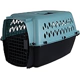 Petmate Fashion Vari Indoor Kennel, 24", for Dogs 10-20 Lbs, Light Blue, Made in USA