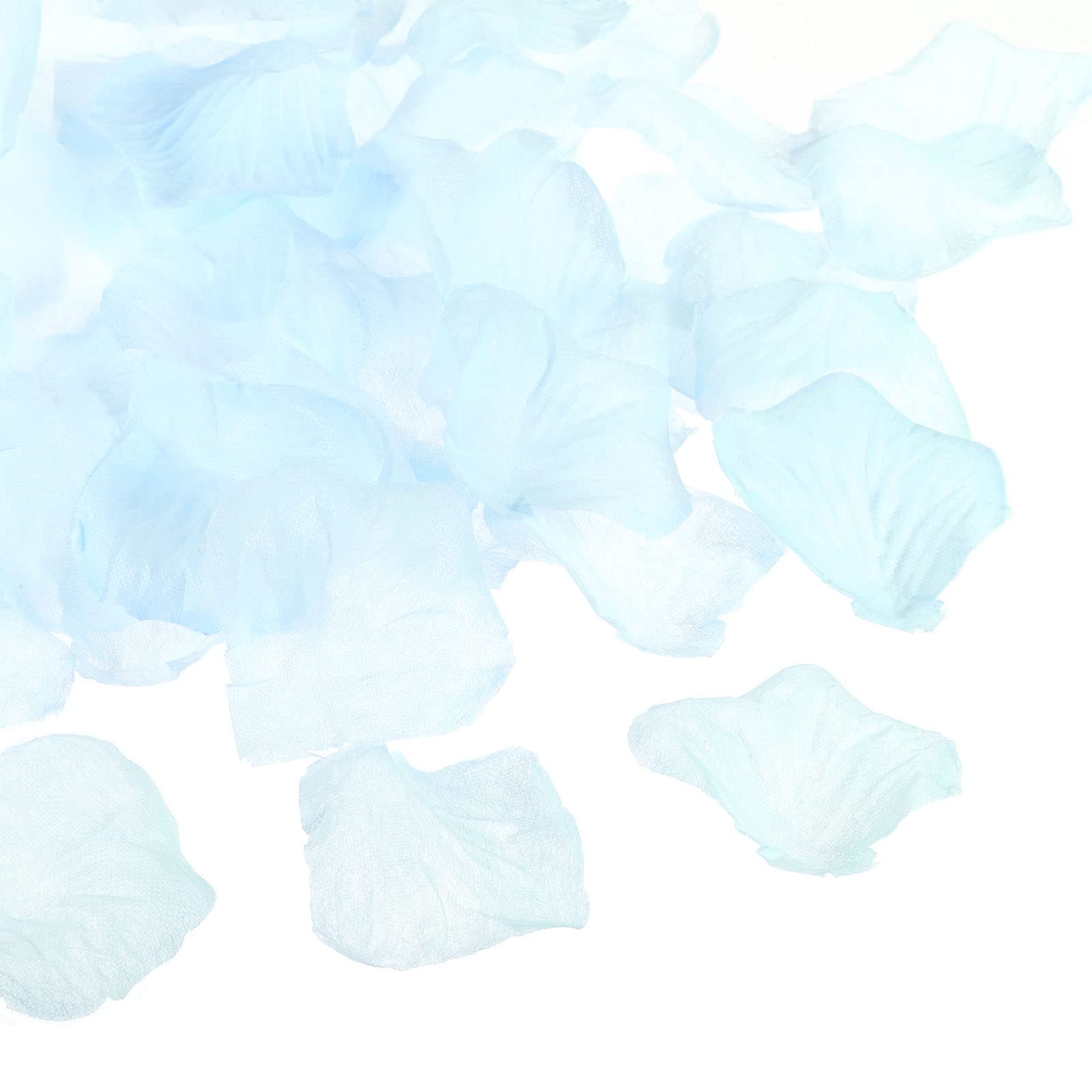 PATIKIL Artificial Rose Petals, 1200Pcs Fake Flowers Silk Petal Decoration Supplies for Romantic Night Wedding Party Event Decor, Light Blue — image 1