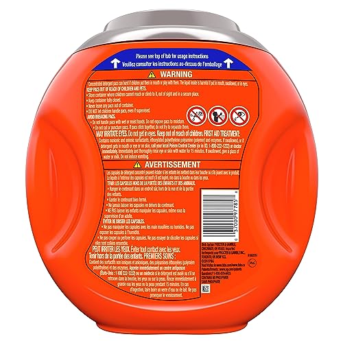 Tide PODS Plus Downy 4 in 1 HE Turbo Laundry Detergent Soap Pods, April Fresh Scent, 61 Count Tub - Packaging May Vary