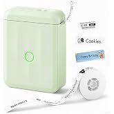 NIIMBOT D110 Label Maker Machine with Tape, Bluetooth Label Printer, Green | Handheld Thermal Label Printer, Inkless Printing &amp; Creative App, Sticker Maker for Home Storage, Office, Hospital