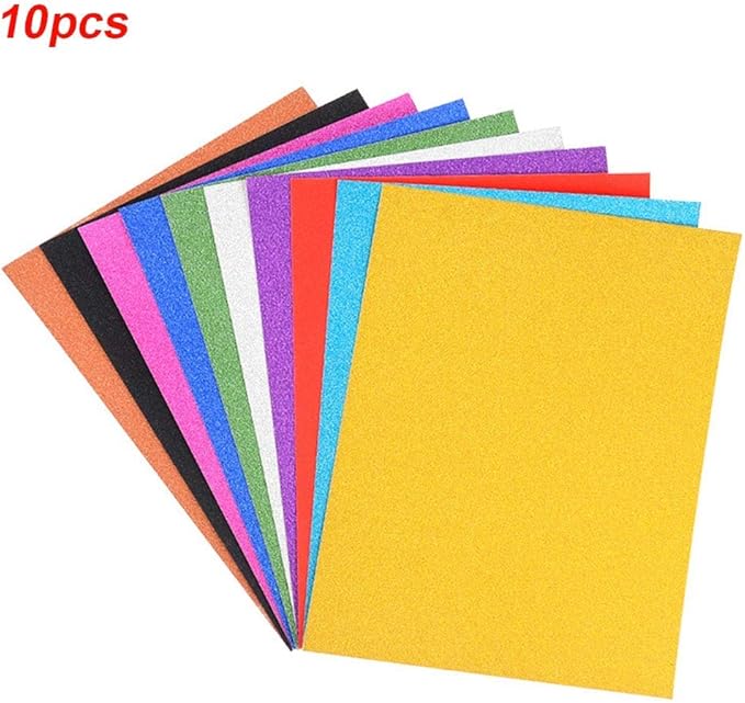 Purpurina Hojas 10pcs / Set A4 Jardín de Infantes Niños Grueso