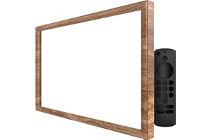 HOOKMEMO Decorative Frame for Echo Show 15, echo show 15 case cover,Light wood grain effect, protect your echo show (light wood grain)