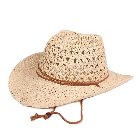 unisex gewebt cowboy fedora baumwolle panama hut mit kinnriemen sonnenschutz breite krempe verstellbar faltbar atmungsaktiv m