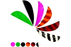 SHARROW 50 Pcs Arrows Vanes Natural Feather Fletching 2 Inch Turkey Feather for DIY Archery Arrows
