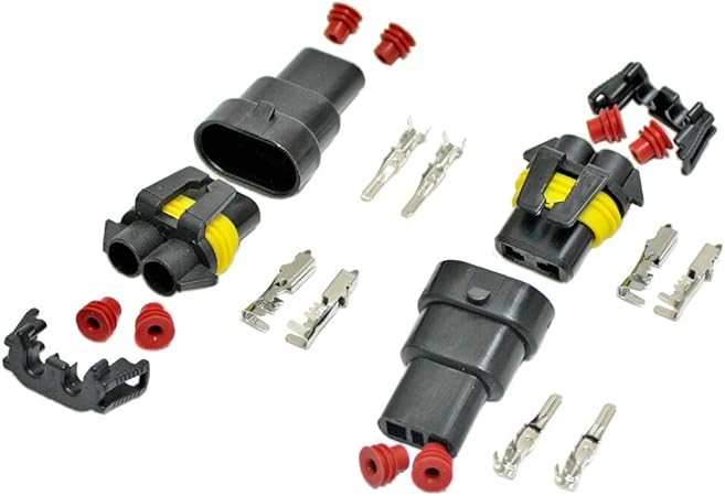 Amazon Hid用防水カプラー コネクター Hb3 Hb4 オス メス 2組 配線太さ3 5mm対応 コネクター 車 バイク