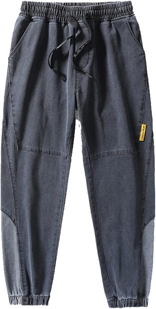Amazon.com: Men's Classic Denim Jeans for Multi-Season Loose Pocket Cropped Pants Wild Urban 