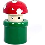 Super Mario Bros. Red Mushroom & Warp Pipe Salt & Pepper Shakers | Classic Retro Video Game Style Kitchen Decor Collectibles