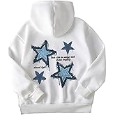 Floerns Girls Heart Graphic Print Oversized Hoodies Long Sleeve Hooded Sweatshirts For Girls Pullover Tops