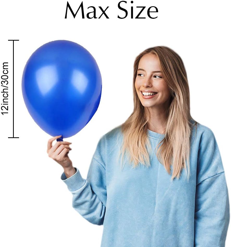 RUBFAC 120 Assorted Color Balloons 12 Inches 12 Kinds of Rainbow Party Latex Balloons, Latex Balloons for Party Decoration, Birthday Party Supplies or Arch Decoration: Toys & Games