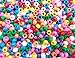 Rainbow Sprinkles Mix Plastic Pony Beads 6x9mm, Made in The USA, 1000 Beads, Assorted Multi Color, Bulk Package for Making Bracelets Arts & Crafts