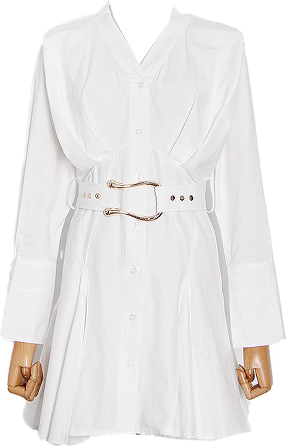 CCTor White Elegant Women's Dress for Women V Neck Long