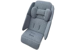 Colukii Stroller Infant Insert Liner Seat Cushion Compatible with Uppababy Vista, Vista V2, Cruz, Cruz V2, RUMBLESEAT V2 and RUMBLESEAT V2+, Skin Friendly Fabric (Light Gray)