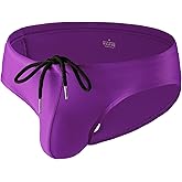 Summer Code Mens Solid Swim Briefs Drawstring Bikini Sport Swimsuit