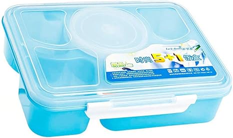 Amazon Gomyie お弁当箱漏れない5キャビン弁当箱家族旅行や遠出用お食事とおやつ詰めた食品収納容器 青 ツールセット オンライン通販
