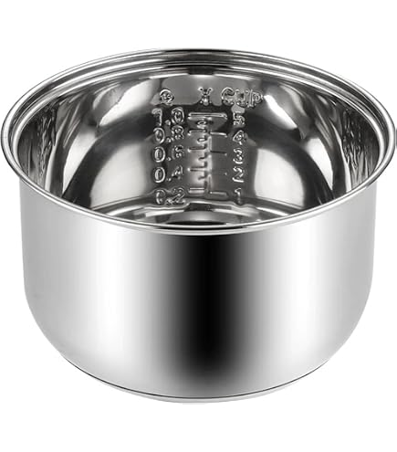 Bowl Intérieur 5L En Acier Inoxydable Pour Cuiseur à Riz - Revêtement Antiadhésif, Avec échelle, Remplacement Universel