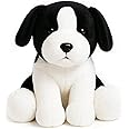WEIGEDU Sheepdog Border Collie Stuffed Animals Black and White Dog Puppy Plush Toys for Kids Boys Girls Baby Birthday Easter