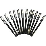 M&G Gel Grip Stick Fine Point Gel Pens, 0.5mm,12 Black Ink Pen