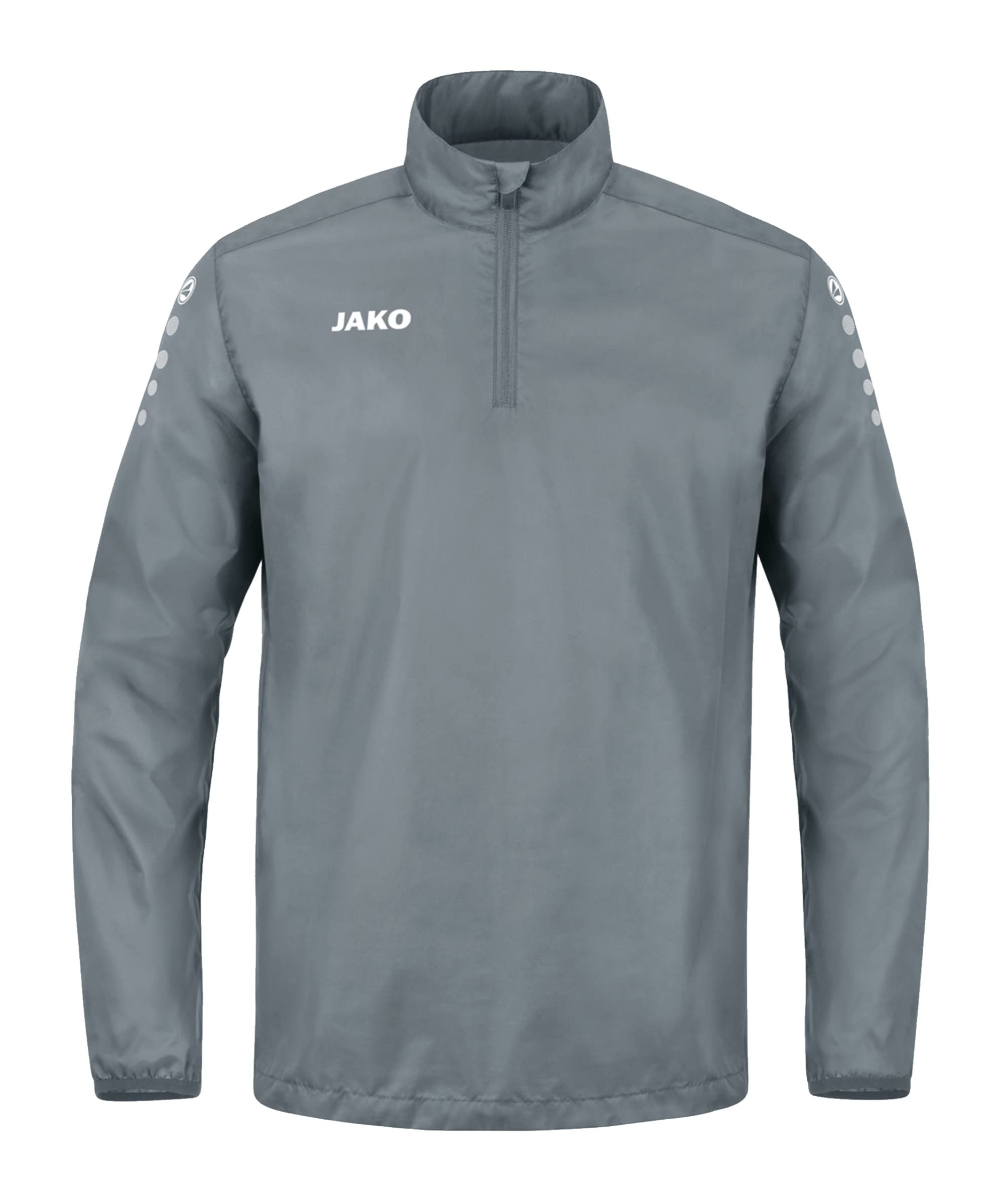 JAKO Men's Rainzip Team All-Weather Sweat/Zip top, Stone Grey, XXL