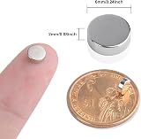 MIN CI 200 Pack Magnets Strong 6x2mm Neodymium Round Fridge Magnets view 2