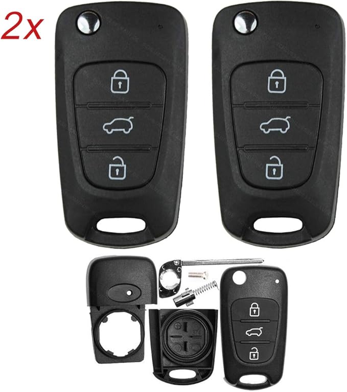 Juego de 2 Llaves Plegables para Hyundai i10 i20 i30 ix35 Elantra ...