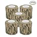 AIRSSON 5 Roll Camouflage Tape Cling Scope Wrap Camo Stretch Bandage for Gun Rifle Shotgun Camping Hunting 2
