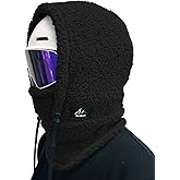 Senllen Winter Fuzzy Balaclava Fleece Ski mask for Women/Men Cold Weather Neck Warmer Tube Thermal Sherpa Hood Hooded Scarf