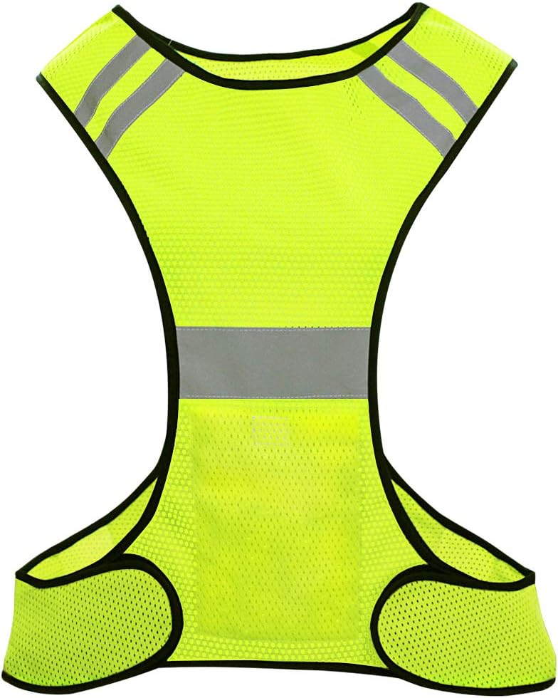 Biqing Hi Vis Vest High Visibility Reflective Vest Hi Viz Safety Jackets for Running Walking Cycling Jogging.