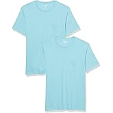 Amazon Essentials Mens T-Shirt Slim-Fit Short-Sleeve Crewneck Pocket