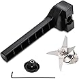 Blender Wet Blade Assembly with Wrench & Drive Socket Removal Tool Kit Replacement Parts Compatible with Vitamix 5200 Series 