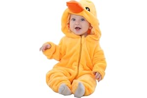 MOMBEBE COSLAND Unisex Baby's Flannel Animal Costume Romper Outfits