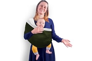 TKKOK Baby Wrap Carrier, Unisex Baby Carrier, Lightweight & Ultra Soft, Easy to Wear Baby Wrap, Perfect for Newborn Toddlers