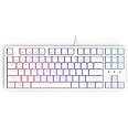 CIY X77 Hot-Swappable Mechanical Keyboard/RGB Gaming Keyboard/USB C/Anti Ghosting/N-Key Rollover/Compact Layout 87 Key/Magnetic Upper Cover/for Mac Windows (White and Brown Switch)