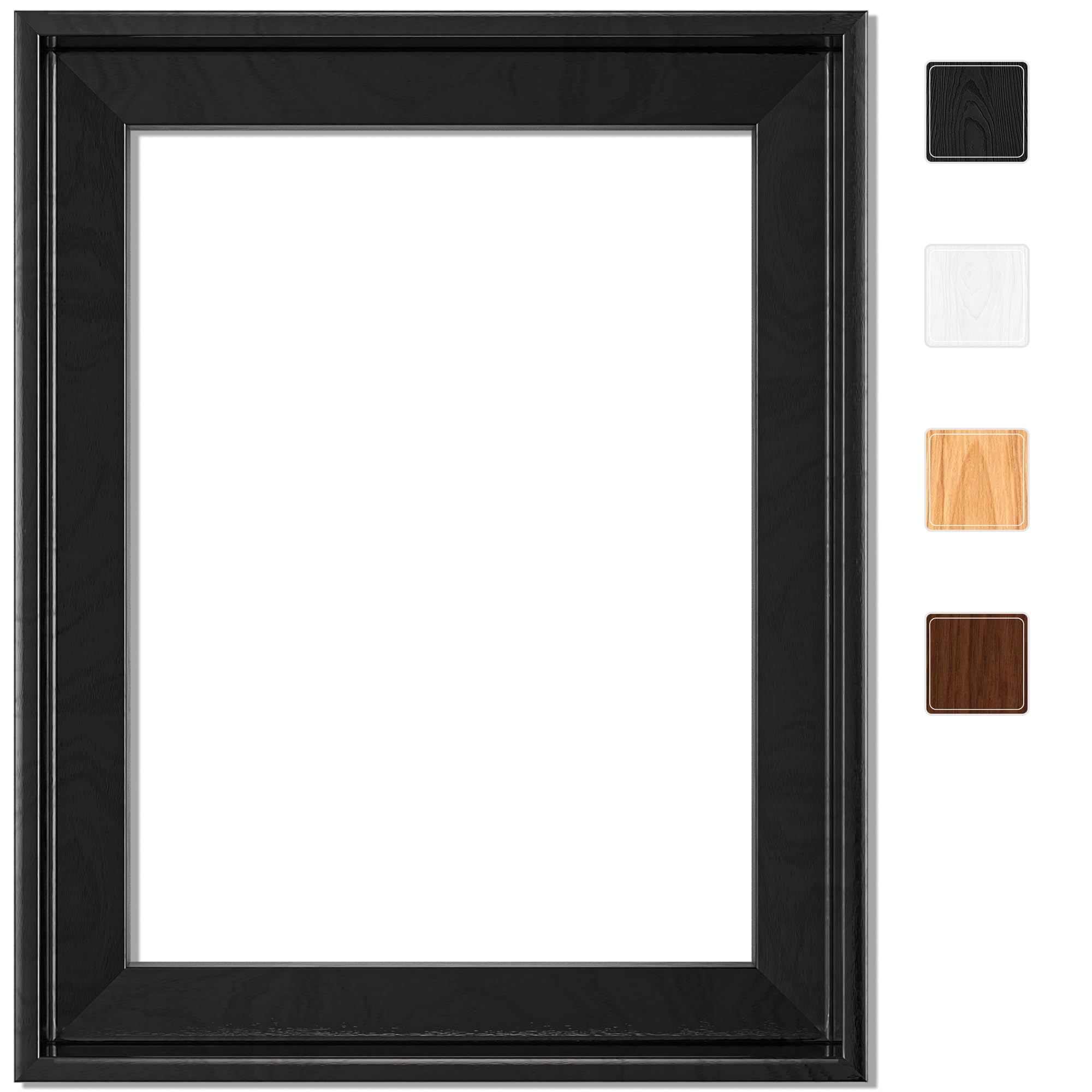 Canvas Floating Frame, Picture Wall Art Painting Frame for Finished Canvas Painting 1-1/4 Deep Picture Art Wall Decor. (Black, 10.00" x 10.00")