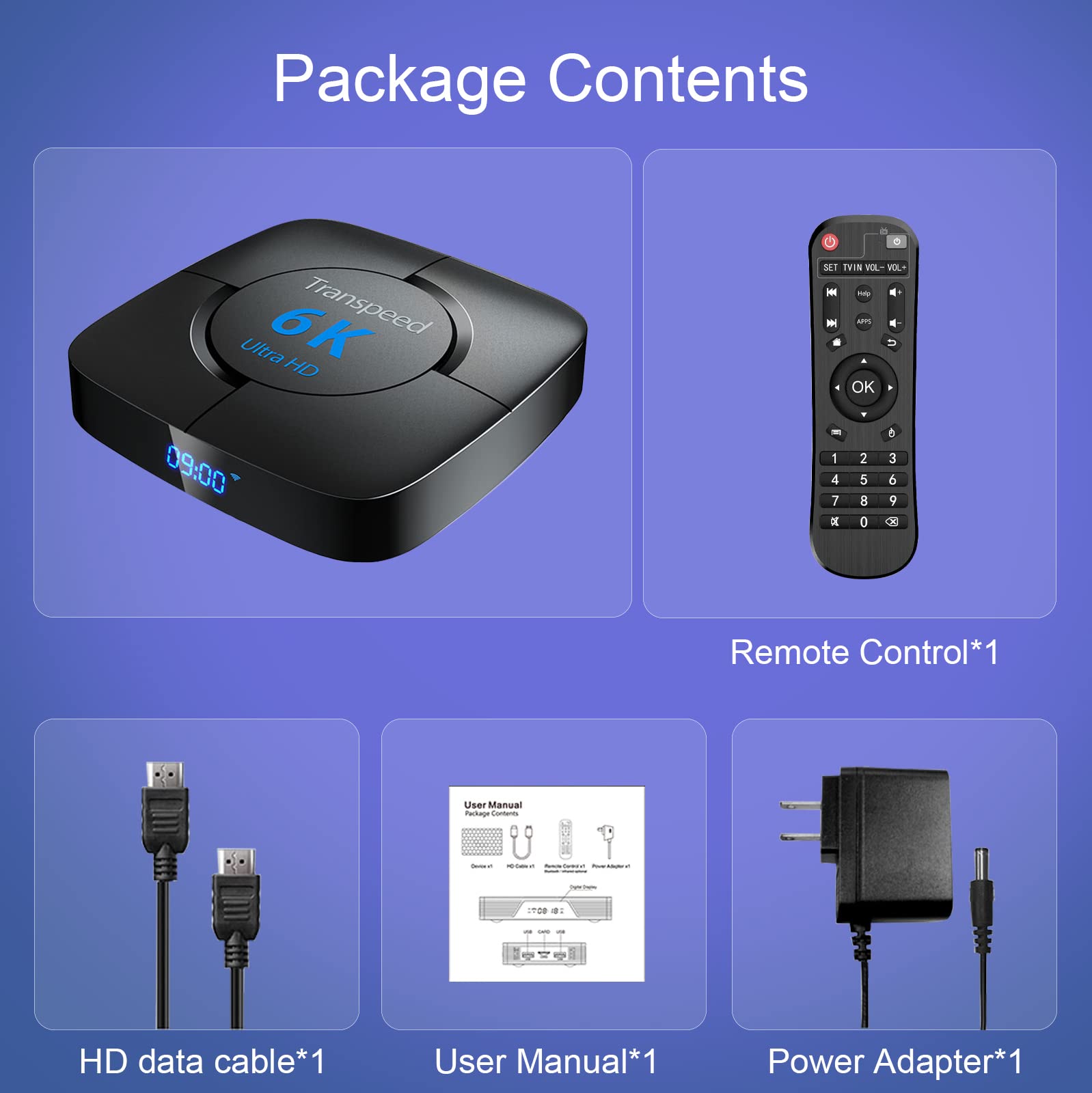 Android 12 TV Box WiFi 6 Dual-WiFi 2.4G 5G 4GB RAM 64GB ROM TV Box Android 2023 Support 8K 6K 3D USB2.0 H.265 BT5.0 with Mini Keyboard