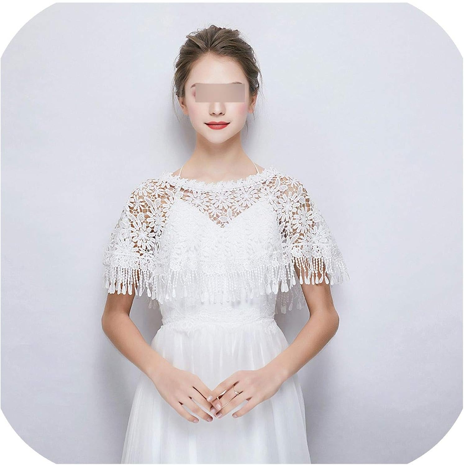 white wrap wedding dress