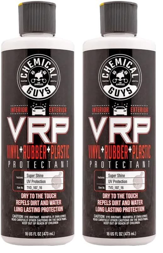 Chemical Guys TVD_107_16 VRP Vinyl, Rubber and Plastic Non-Greasy Dry-to-the-Touch Long Lasting Super Shine Dressing for Tires, Trim and More, Safe for Cars, Trucks, SUVs, RVs & More, 16 fl oz