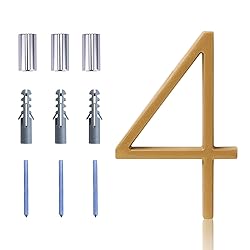 Floating House Number Modern House Numbers 5