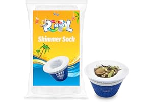 WXFANA Pool Skimmer Socks, 40 Pack Pool Skimmer Fliter Socks Swimming Pool Skimmer Basket Sock Pool Filter Socks Pool Cleaning Filter Socks Cleans Debris and Leaves for In-Ground or Above Ground Pools