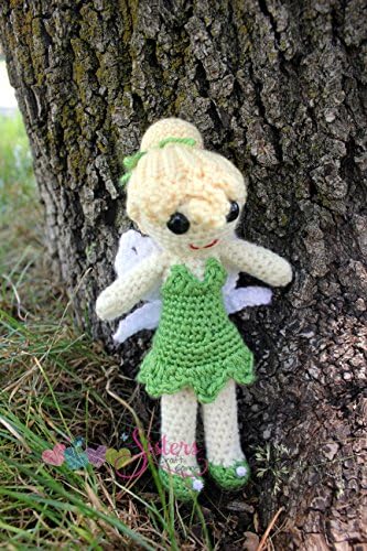 Crochet Fairy Doll - Tinkerbell Doll - Tinker Fairy Doll - Handmade Doll - Amigurumi - Peter Pan - Pixie - Crocheted Fairy - Crocheted Doll