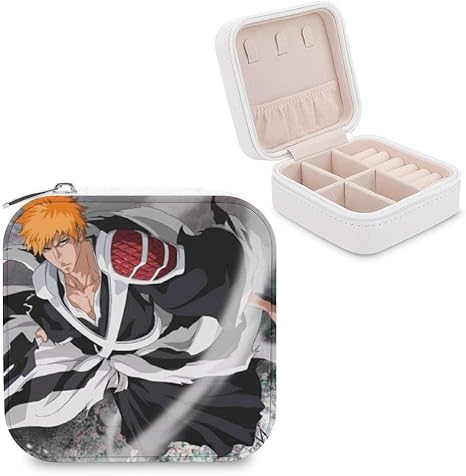 Amazon ジュエリーボックス 宝石箱ス Bleach かわいい ポータブルジュエリー収納ボ指輪置き 贈り物 おしゃれ レディース 記念日 お誕生日 携帯用 アクセサリーケース ジュエリー収納 オンライン通販