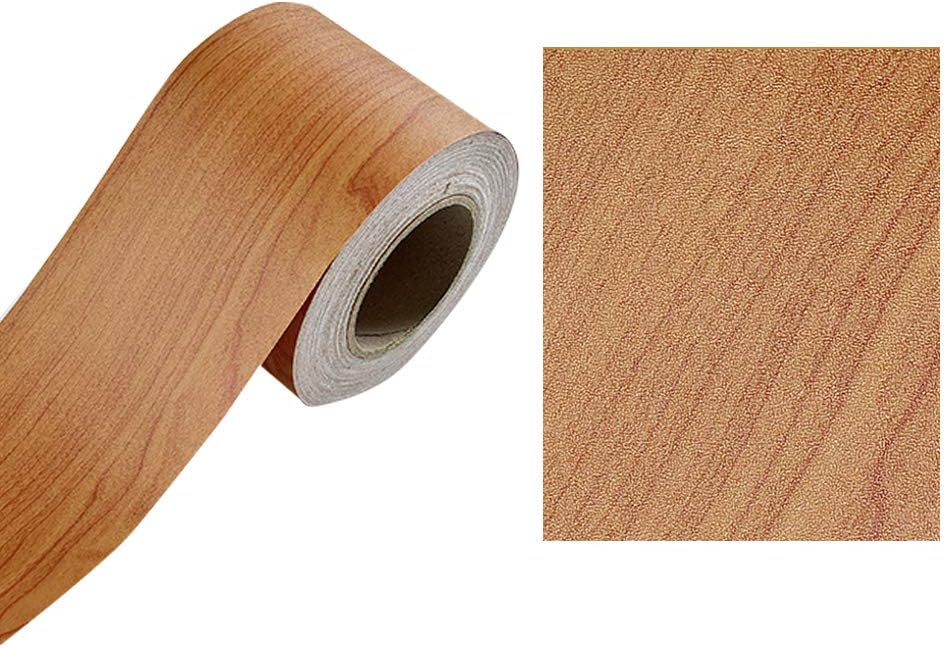 Yifasy Beech Wood Grain Wallpaper Border Self Adhesive Pvc Wall Covering Paper Decor Doorframe Kitchen Cupboard Easy To Use Amazon Com