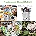 Compost Bin Countertop, Composter Bucket with Lid Abakoo 1.6 Gallon Stainless Steel Kitchen Waste Pail Plus 4pcs Bonus Charcoal Filters Clean & Odor Free